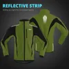 Cykeljackor Män Cykling Reflective Jacket Thermal Fleece Winter Windproof Waterproof Jersey Autumn Bicycle Windbreaker MTB Bike Clothing 231012