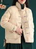 Vestes Femmes Lagabogy 2023 Hiver Chaud Blanc Canard Vers Le Bas Manteau Femmes Vintage Slim Veste Courte Automne Femme Broderie Casual Basic Parkas 231012