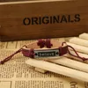 Braccialetti identificativi in pelle intrecciata per uomo Braccialetti tribali etnici con fascino vintage