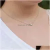 SUMENG Fashion Tiny Inledande halsband Guld Sier Color Cut Letters Enkel namn Choker Halsband för kvinnor hängsmycken gåva Dhgarden Otthb