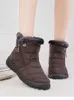 Women Boots Super Warm Winter Shoes for Ankle Waterproof Snow Botas Mujer Short Black Low Heels Female 230922