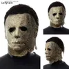 Party Masks Lofytain 2022 Halloween slutar Michael Myers Horror Mask Cosplay Bloody Creepy Demon Killer Latex Hjälm Party Carnival Props T231012