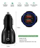 QC 3.0 Quick Car Charger Dual USB Ports 6A Power Adapter Fast Adaptive Cars Chargers för Huawei Xiaomi iPhone 12 Mini Samsung S8 Note 8 GPS -surfplatta med låda