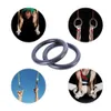 Gymnastiska ringar 1Pair Högkvalitativ tung ABS -plast 28mm Övning Fitness Gymnastiska ringar med skumhandtag Gym Övning CrossFit Pull Ups 231012