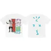 Tasarımcı Moda Lüks Travis ortak markalı Scotts Klasik T Shirt Yaz Hip Hop Stilleri Yüksek Sokak Gevşek Köpük Baskı Erkek Kadın Tişörtleri Kısa Kollu Tshirt