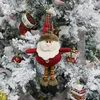 Christmas decorations Santa Claus Elderly Snowman Elk Gift Small Pendant Plush Doll Xmas Tree Supplies TX0001