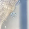 Hänghalsband koreanska blå snöflinghalsband för kvinnor enkel design choker trendiga ins klavikelkedja julklapp party smycken