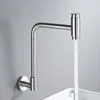 Kitchen Faucets Nickel/Black Wall Mounted Single Cooling Faucet Push Switch Sink Tap Multifunctional Rotating Balcony Mop Pool