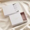 Opakowanie prezentów 20pcs Niestandardowe logo luksusowa tektura z różowym mikrofiblem wewnętrznym pudełko biżuterii na wesele wakacyjne przyjęcie wakacyjne