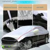 Car Covers Half Car Cover for SUV Waterproof Snow Cover with Reflective Stripe Oxford Sun Rain Snow Protection Cover Universal for Sedan Q231012