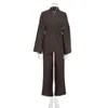 Vêtements de nuit pour femmes, ensemble assorti Style Kimono, pyjama en coton, crêpe, manches longues, hauts avec ceinture, pantalon, vêtements de maison, 2023