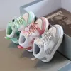 Athletic Outdoor Children's Sneakers 2023 Spring Boys Casual Shoes High-Top Girls 'Board Soft-Soled Baby Shoes YQ231012