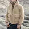 Giacche da uomo Abbigliamento Cappotto Inverno Autunno 3xl Giacca da uomo Caldo tinta unita Cappotti morbidi Gilet Tasca grande con risvolto Uomo