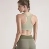 Yoga Outfit Sutiã Esportivo para Mulheres Correndo Reunir Secagem Rápida Sem Anel de Aço À Prova de Choque Padrão de Favo de Mel Voltar