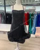 Kleine zwarte cocktailjurk 2k24 Lijfje met ruches Kort pailletten NYE Homecoming Hoco Drama Afstuderen Formeel evenement Feest Bruiloftsgast Vakantie Club Black-Tie Gala Schoolfeest