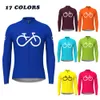 Camisas de ciclismo Tops Color Bike Hombre Mangas largas Ciclismo Jersey Primavera Otoño Mountain Bike Jerseys Triatlón Ciclismo transpirable Sportwears 231011