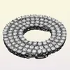 Hip Hop Bling Chains Jewelry Mens Diamante Freed Out Cabello de cadena de tenis Fashion 3 mm 4 mm Collares de cadena de oro de plata5218415