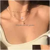 17Km Mode Lange Perlenkette Für Frauen Boho Mtilayered Anhänger Halsketten 2021 Trend Choker Pullover Kette Schmuck Dhgarden Otts4