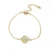 Bracelet de luxe en Zircon pour femmes, breloque élégante de styliste, à la mode, scintillante, accessoires bijoux