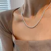 Ketten 925 Sterling Silber Exquisite Kette Choker Halskette für Frauen Mädchen Weit feiner Schmuck Hochzeitsfeier Geburtstagsgeschenkzubehör Accessoires