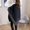 Sjalar mode strass stickat sjal batwing capecloak lös mjuk kvinna poncho cape pullover tröja päls 231012