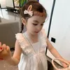 Girl Dresses Korean Dress Princess Baby Clothes For Party And Wedding Short V-neck Backless Slim Sweet