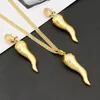 Wedding Jewelry Sets Brazilian Set For Women Chili Earrings Pendant Dubai Nigerian African 24k Gold Plated Jewellery Bridal 231012