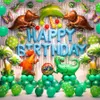 Dinosaur Jungle Party Supplies Palloncini dinosauri per ragazzo Compleanno Decorazione Bambini Jurassic Dino Wild One Decor Y201006314L