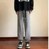Calças masculinas 2023 outono juventude moda tendência edição coreana leggings para casual versátil cordão solto
