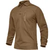 Herren-Poloshirts TACVASEN mit Reißverschlusstaschen, taktische Arbeits-T-Shirts, Herren-Langarm-Premium-T-Shirts, lässige Golf-Sport-T-Shirts, Tops 231012