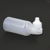 Storage Bottles 50Pcs 5/10/15ml Empty Plastic Squeezable Dropper Eye Liquid Sample Eyes Drop Bottle Useful Organizer