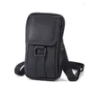 Waist Bags Mobile Phone Bag Multifunctional Leather Belt Retro Men's Cellphone Loop Holster Pouch Multi Layer