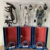 Костюмы талисмана Neca Alien Lambert Ripley Predator Ash Kane the Alien Predator Warrior 40th Anniversary Alien Action Рисунок 3 шт./компл. Декор комнаты