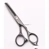 مقصات الشعر C1005 55Quot 440C شعار مخصص أسود محترف مقصات الشعر البشرية Barber039S قطع الشعر أو Thinnin60789 Dhefn