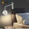 Vägglampa monterad Läsning Ljus svenhals Led 3W Bedside Headboard för sovrummet