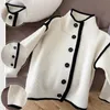 Cardigan Boys Sweater Autumn Cotton Top ChildrenS Knitted Jacket Clothing Fashionable Standing Collar Single Breasted 231012