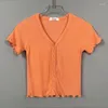 Damen-T-Shirts, Basic-Baumwollhemd, Damen-T-Shirt, gerüscht, kurzärmelig, T-Shirts, weiblich, Sommer, elastisch, sexy, schickes T-Shirt, Femme-Top 2023