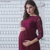 Umstandskleider Puococo Schwangere Mutter Kleid Umstandsfotografie Requisiten Frauen Schwangerschaftskleidung Spitzenkleid für schwangere Fotoshooting-KleidungL231012