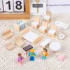 Accessoires voor poppenhuis Speellift Houten Scandinavisch windpoppenhuisspeelgoed Prinsesvilla Jongens en meisjes Kinderen Simulatie Educatief 231012