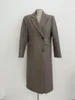 Giacche da donna Corea del Sud Dongdaemun Inverno Moda allentata Net Red Ocean Air Con doppio petto Cappotto di lana medio lungo Donna