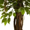 Flores Decorativas Ficus Árbol Artificial Resistente a los Rayos UV (Interior/Exterior)