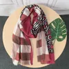 Halsdukar utländsk handel originalfaktura Italien Liujo ljus lyxhöst och vintervärme och mjuk matchande bekväm sjal Dual-US 231012