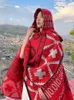 Halsdukar imitation kashmir eleganta kvinnor halsduk vinter huva poncho varm kvinnlig boho tjock wrap filt capa para mujer pashmina sjal 231012