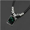 ペンダントネックレス12 Constell Horoscope Necklaces Glow in the Dark Sign Fashion Jewelry Women Mens Necklace Will and Jewelry Necklaces DHTX6