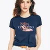 Women's T Shirts 2023 Märke tryck Skjorta Fashion Letter Tee Kvinna Harajuku Y2K Kort ärm Summer Cotton Tops Streewear