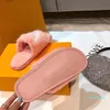 Pantofole in morbida pelliccia di visone autunno inverno da donna firmate alla moda nobili scarpe da casa complete scivolo da ragazza rosa marrone nero grigio