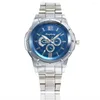 Montres-bracelets Montre de luxe Mode Acier inoxydable pour hommes Quartz Analogique Poignet Diminutif Compact Femmes