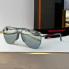 Ultra İnce Metal Çerçeve Tasarımcı Erkekler ve Kadın Güneş Gözlüğü Oval Pilot Stil Çerçeve Silikon Burun Pad Ayna Bacak Kayışı SPS51X TIRIM MARATHON Açık Hava Sporları