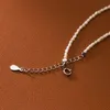 Anhänger-Halsketten Metiseko Super Mini natürliche Süßwasserperlen-Choker-Halskette 925 Sterling Silber Kette 2,3 mm Perlenkette Elegant für Frauen 231012
