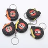 Mini Tape Mease Keychain Keyring Outdoor Portable Measuring Ruler Hushållens mätverktyg Father's Day Gift